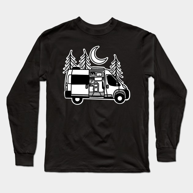 Promaster camper conversion Long Sleeve T-Shirt by Tofuvanman